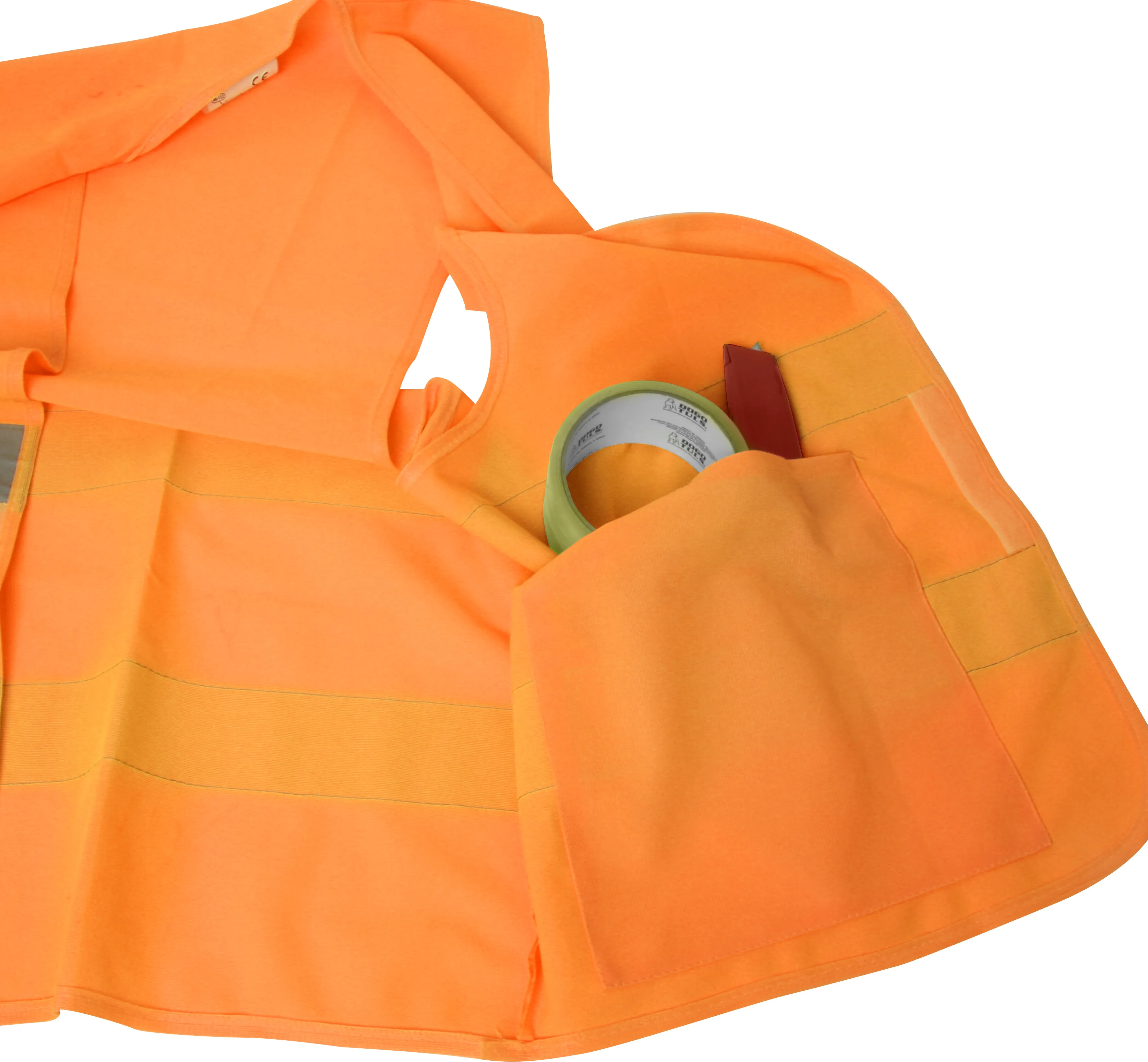 Chaleco de Tela Naranja Alta Visibilidad G - Imagen 3