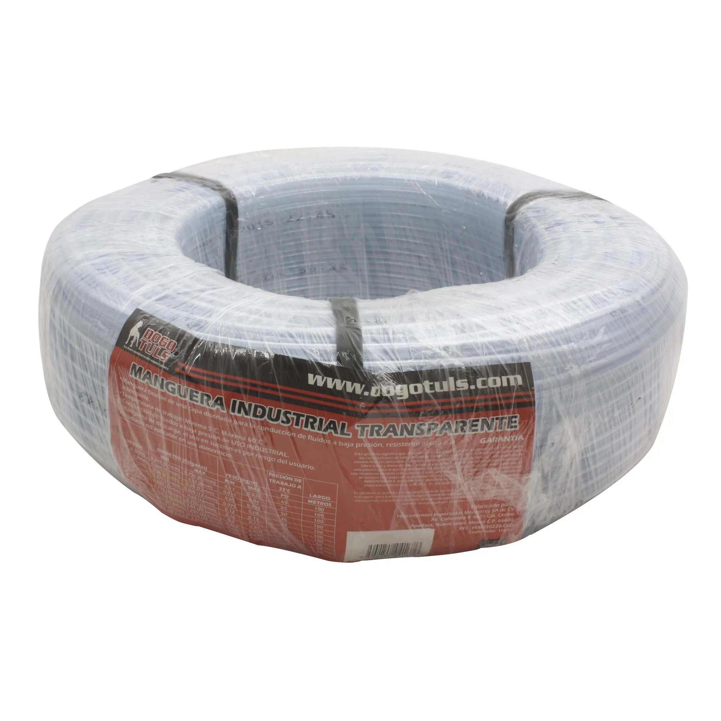 Manguera Industrial Transparente 1/2" x 100 m - Imagen 3