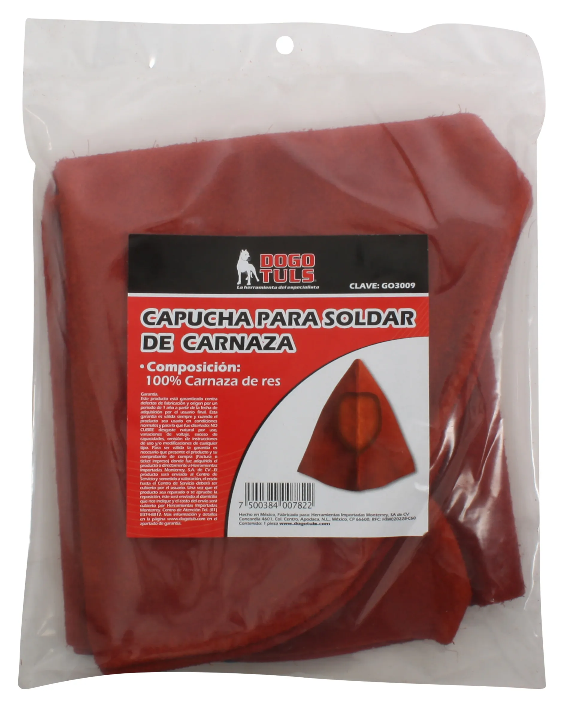 Capucha para Soldador de Carnaza - Imagen 3