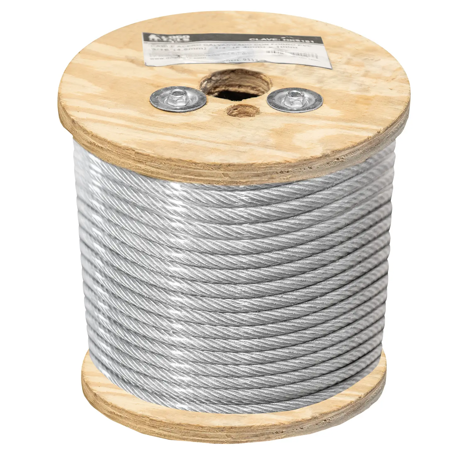 Cable de Acero Galvanizado 1/4" 7x19 100 m