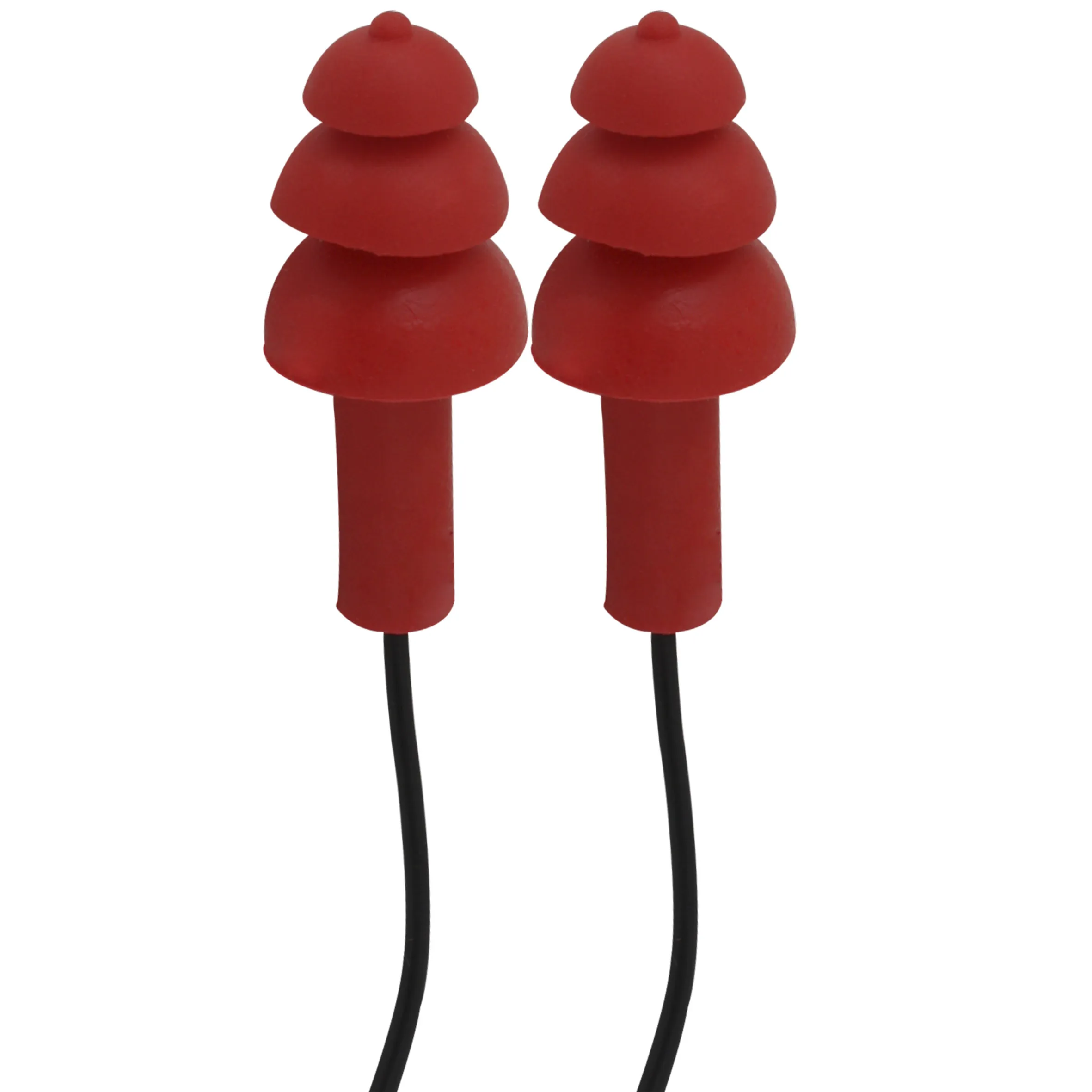 Tapón Auditivo Reusable 3 Hongos con Cordón - Paquete 10 Piezas