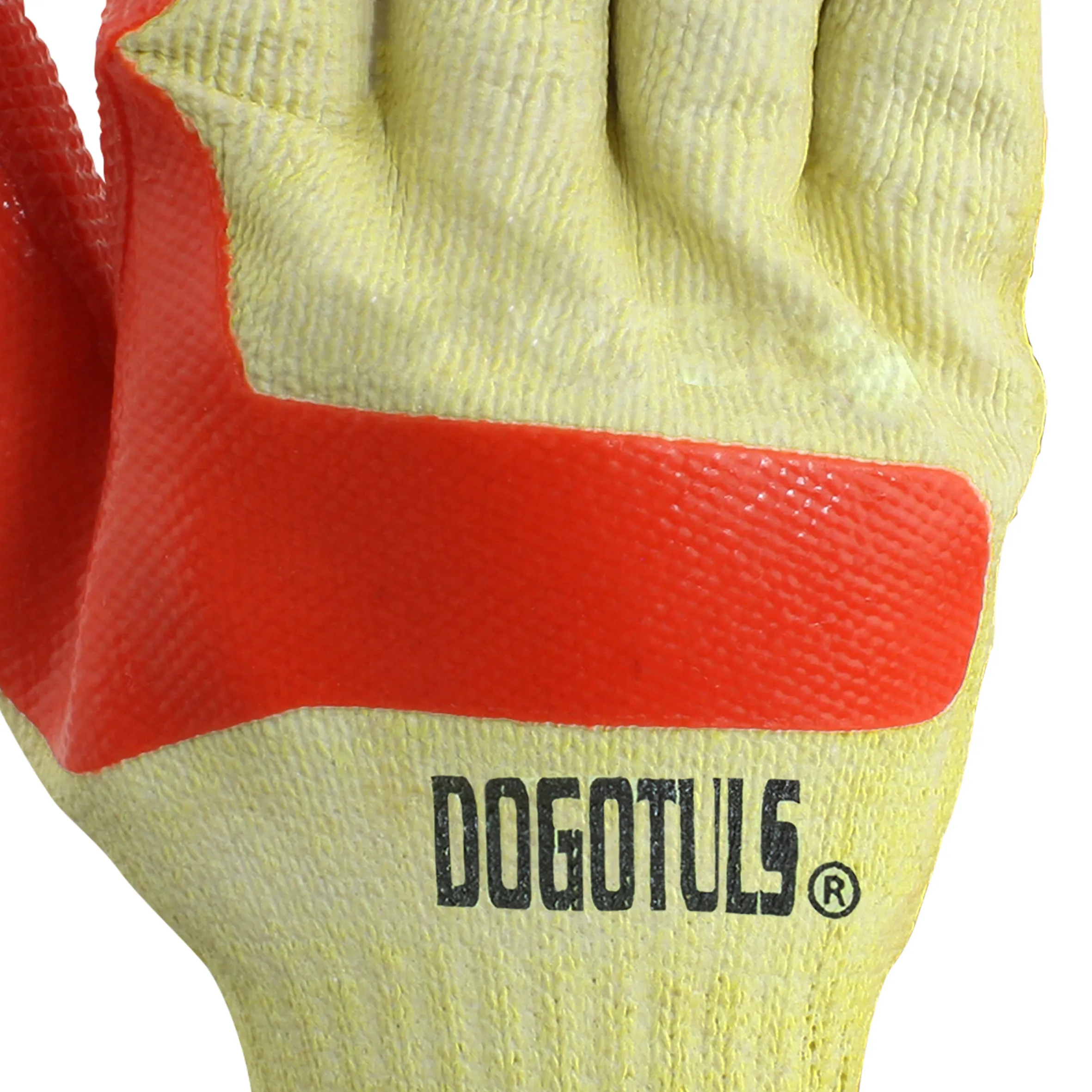 Guante de Construcción Látex Amarillo/Rojo - Imagen 3