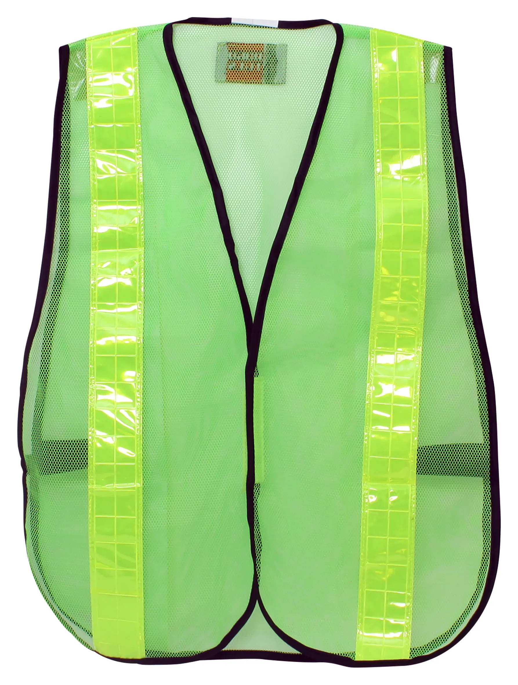 Chaleco de Malla Verde de Seguridad D1 - Paquete 5 Piezas