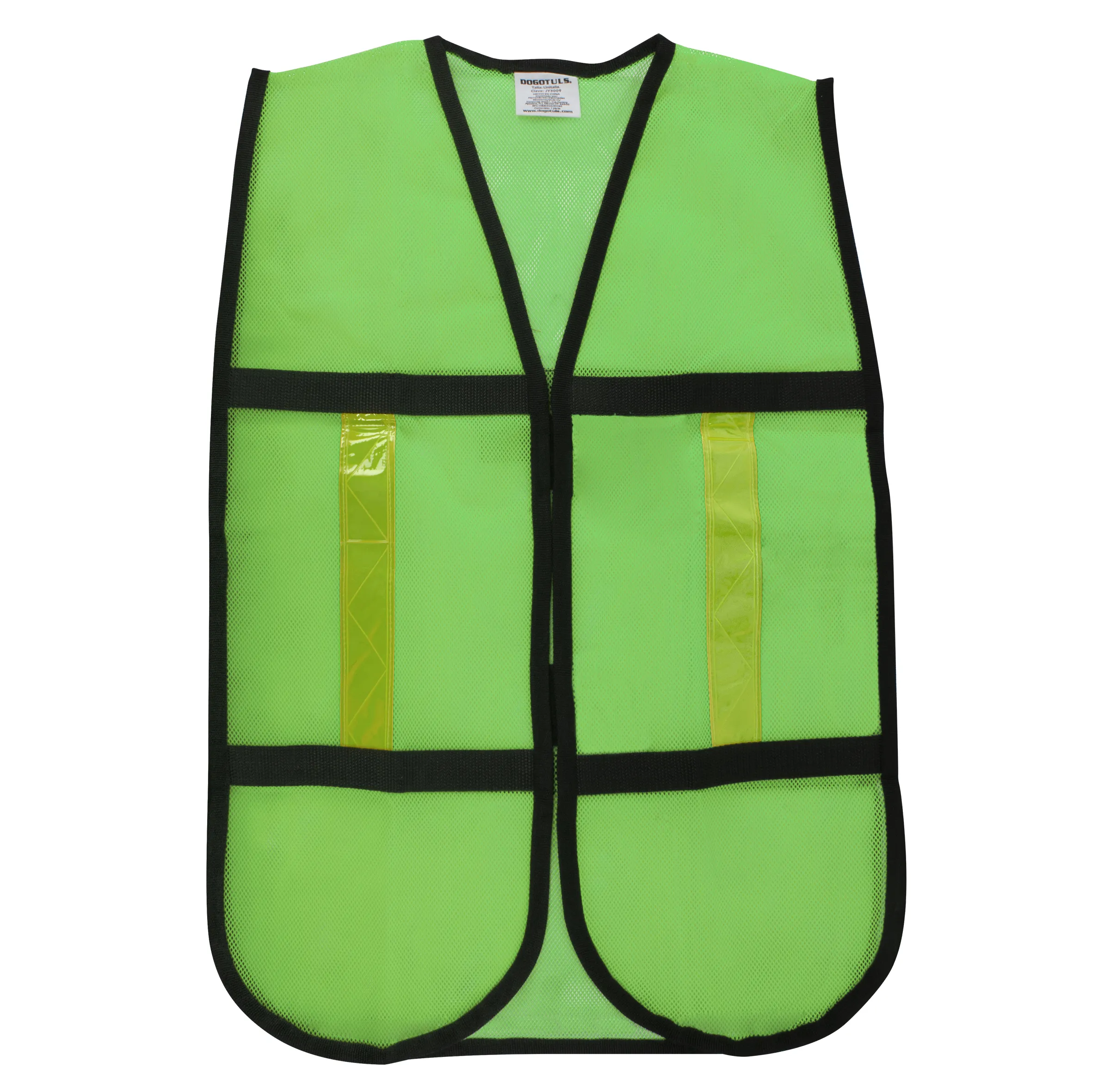 Chaleco de Malla Verde de Seguridad D2 - Paquete 5 Piezas