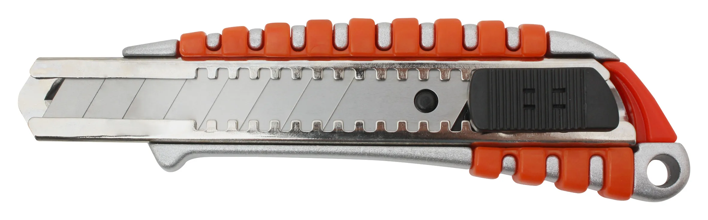 Navaja Cúter de Aluminio 6" con Grip y Guía - Paquete 5 Piezas