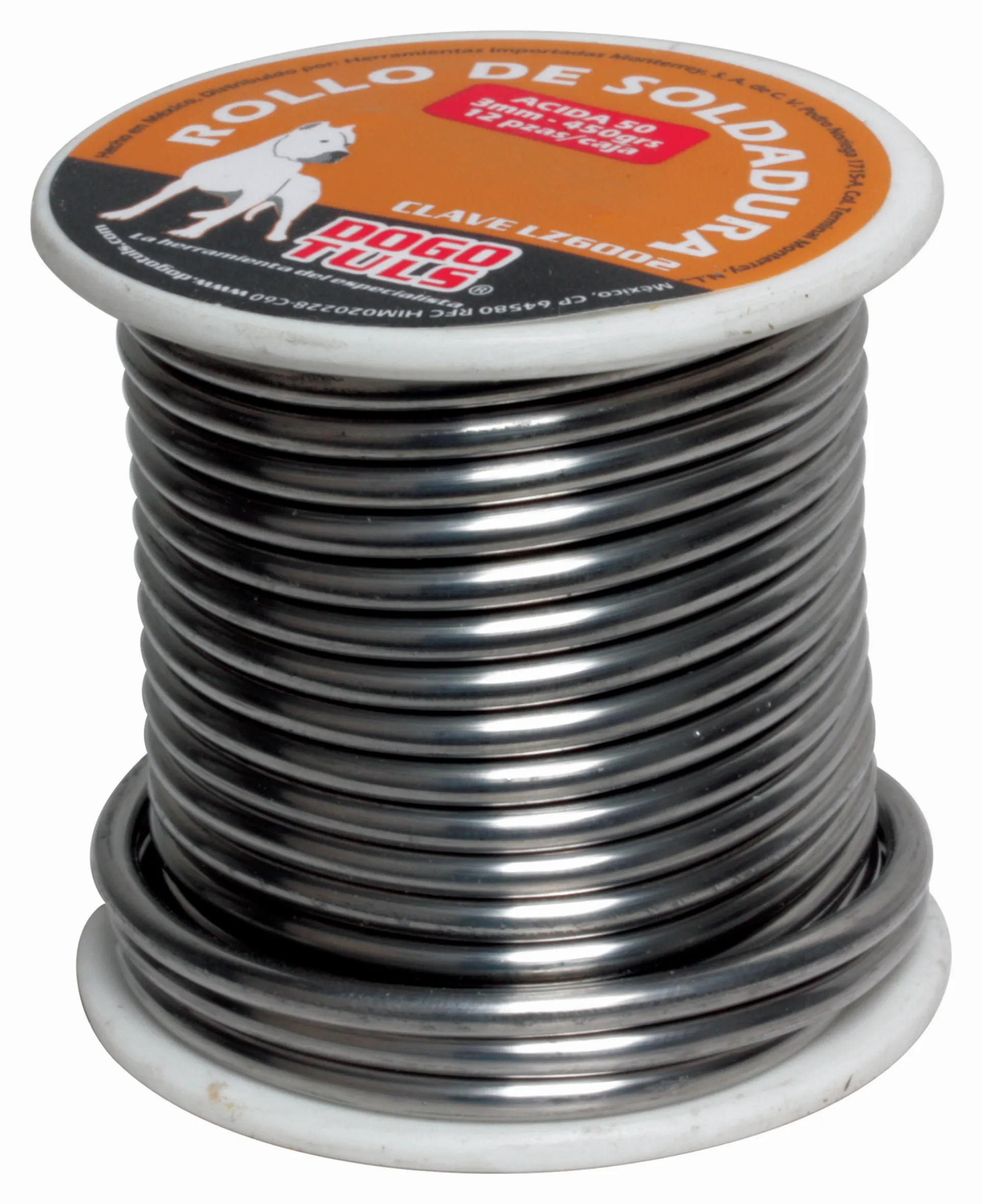 Soldadura Ácida 50/50 Rollo 3 mm 450 g - Paquete 4 Piezas