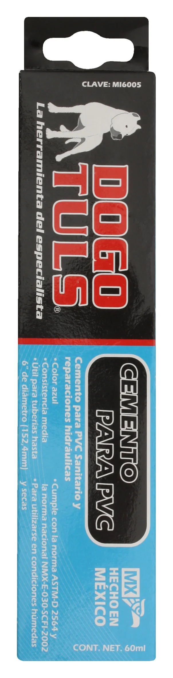 Cemento PVC Azul Tubo 60 mL - Imagen 3