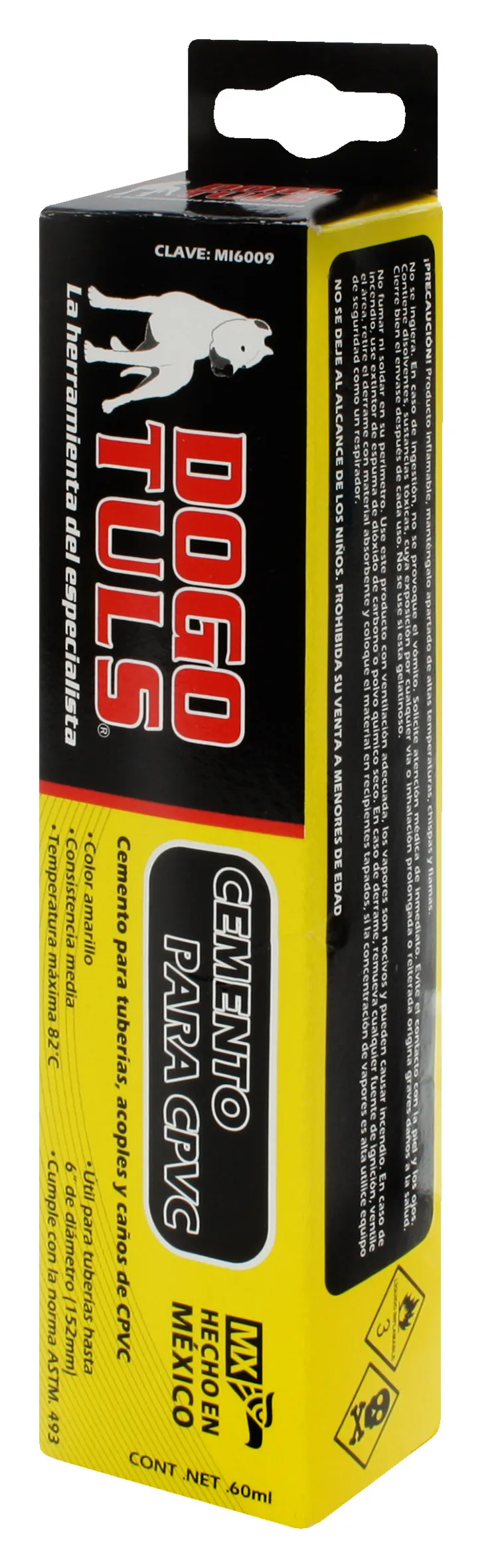 Cemento CPVC Amarillo Tubo 60 mL - Imagen 4