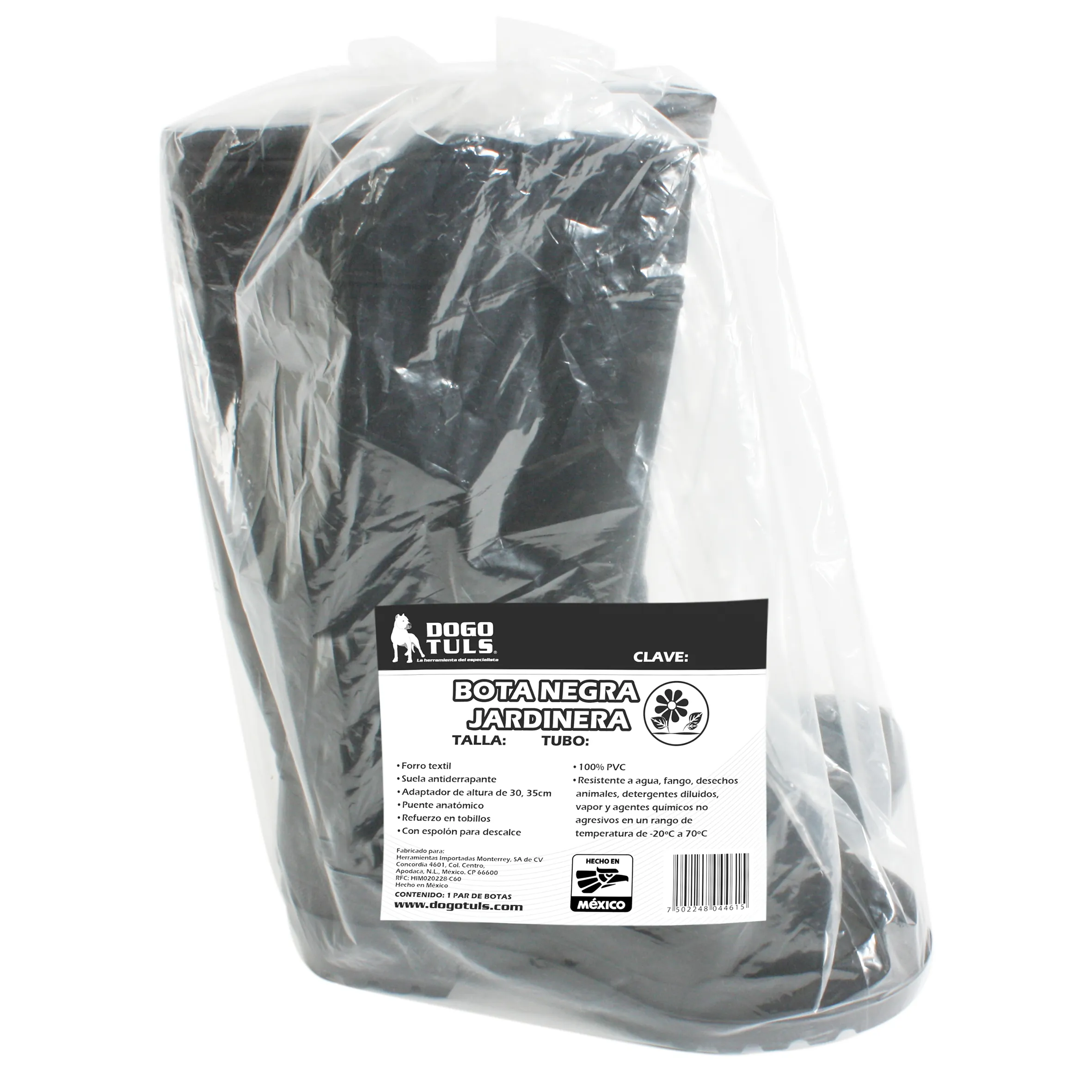 Bota Jardinera Negra de PVC Talla 5 - Imagen 4