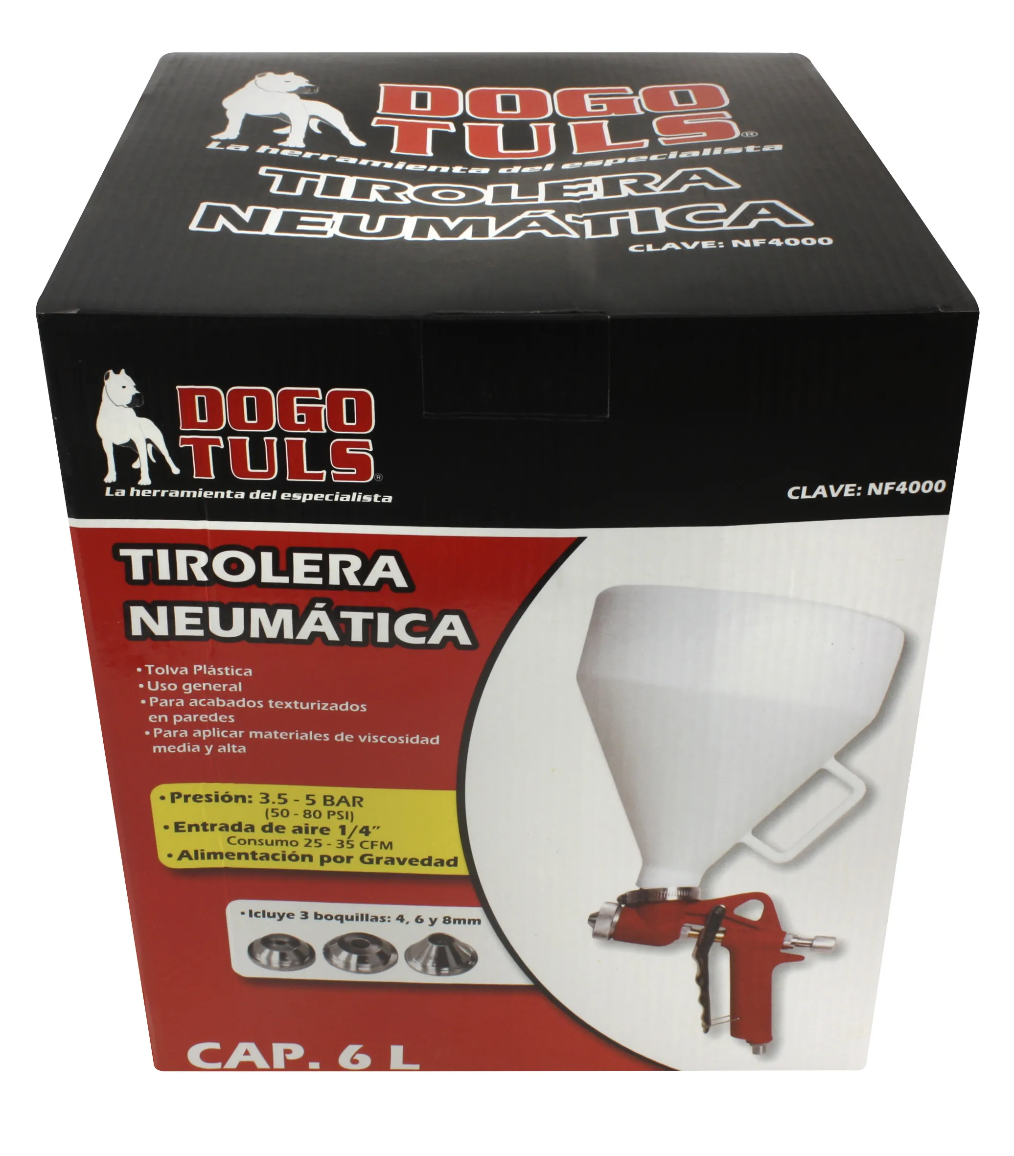 Tirolera Neumática con Tolva Plástica - Imagen 3