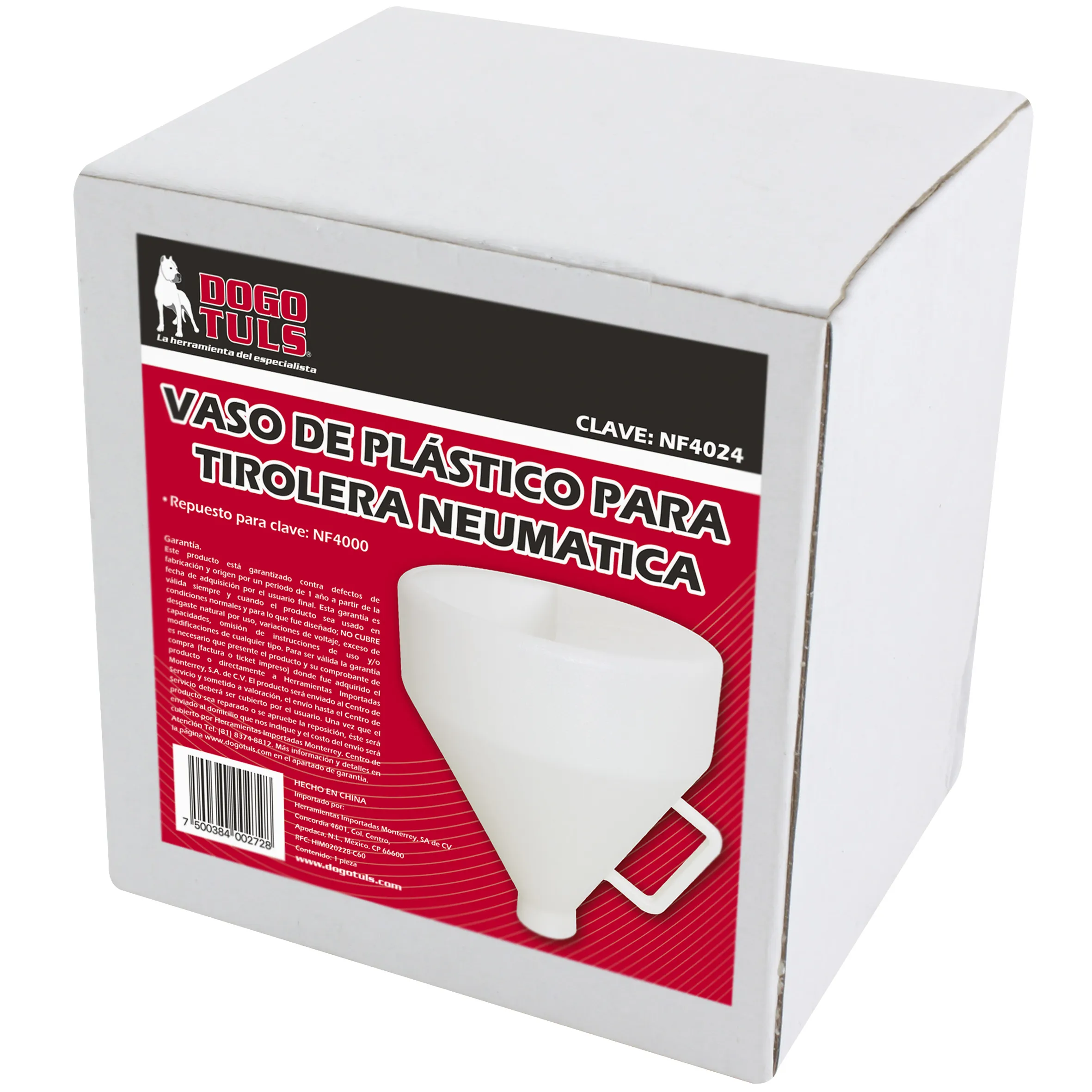 Vaso Plástico para Tirolesa Neumática - Imagen 3