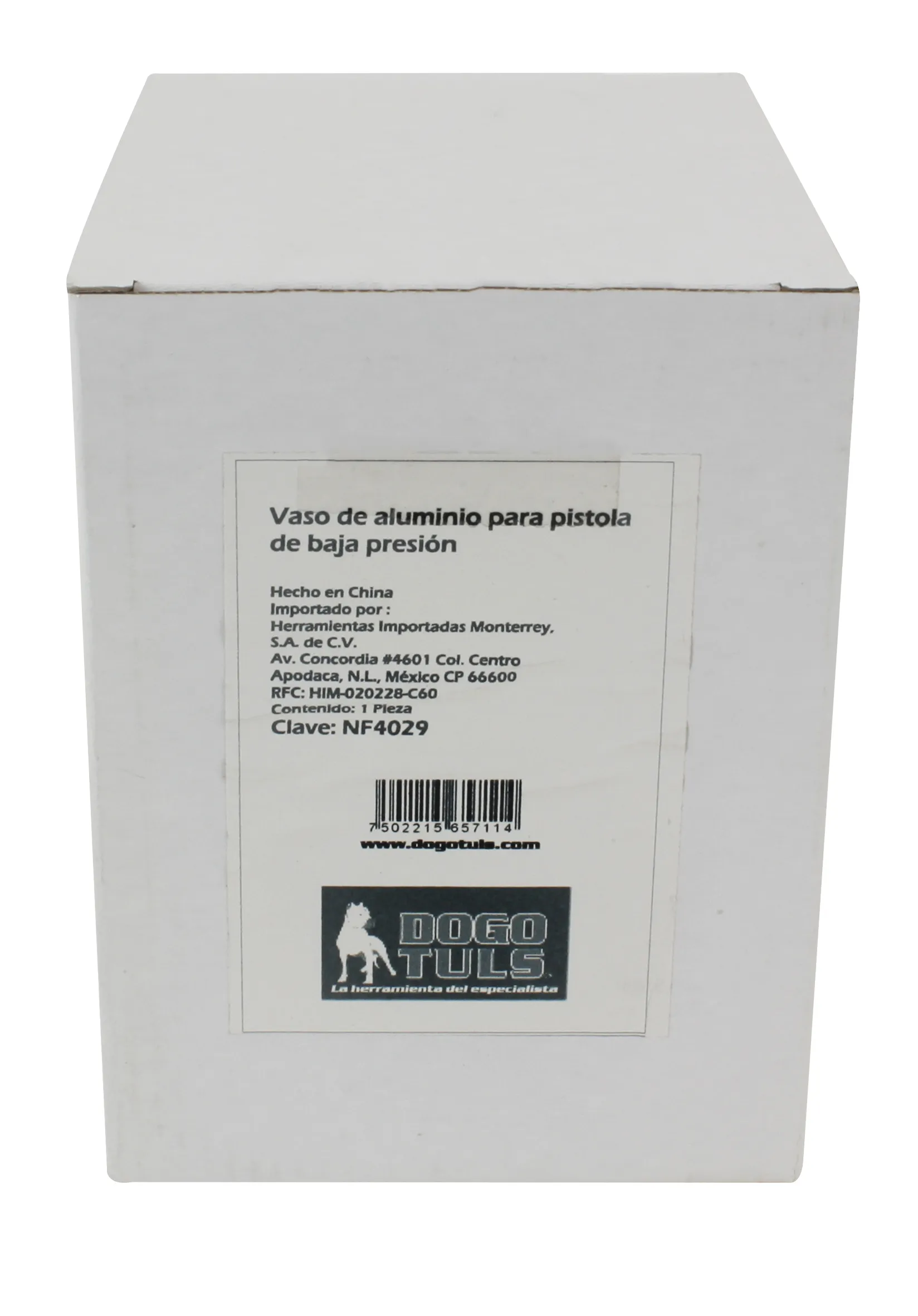 Vaso de Aluminio para Pistola de Baja Presión - Imagen 2