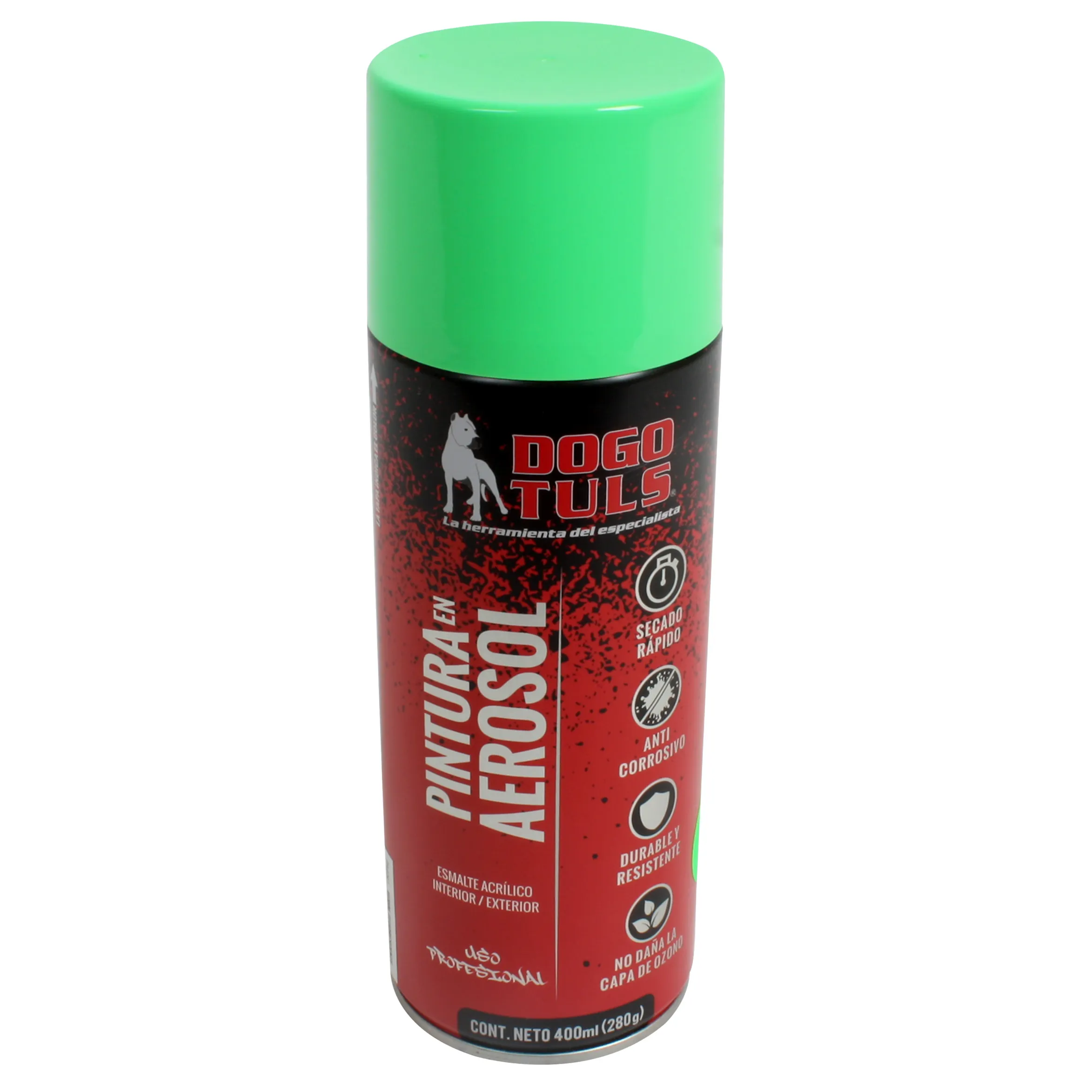 Pintura Aerosol Verde Fluorescente - Paquete 6 Piezas