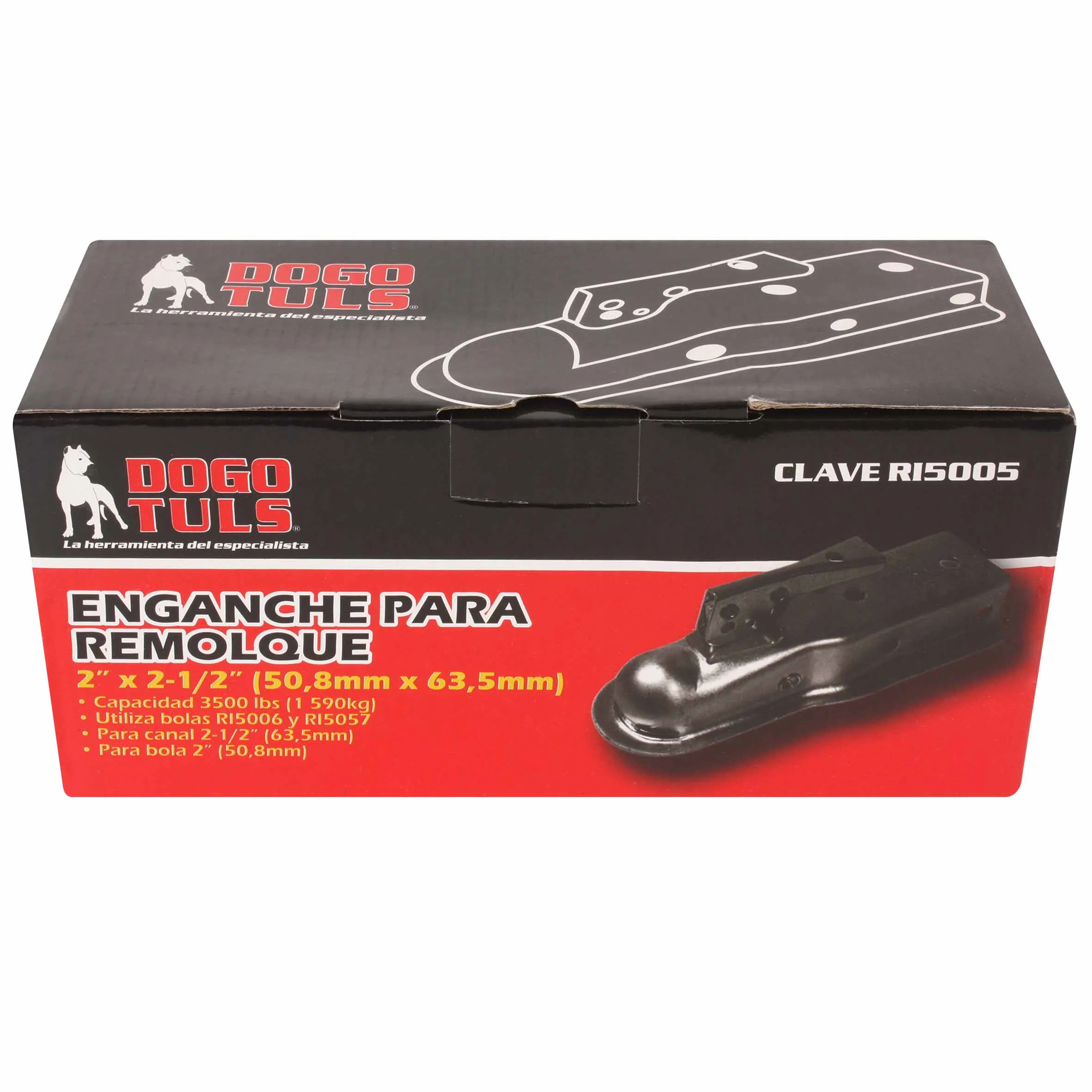 Enganche de remolque 2" x 2-1/2" 3500 lbs - Imagen 4
