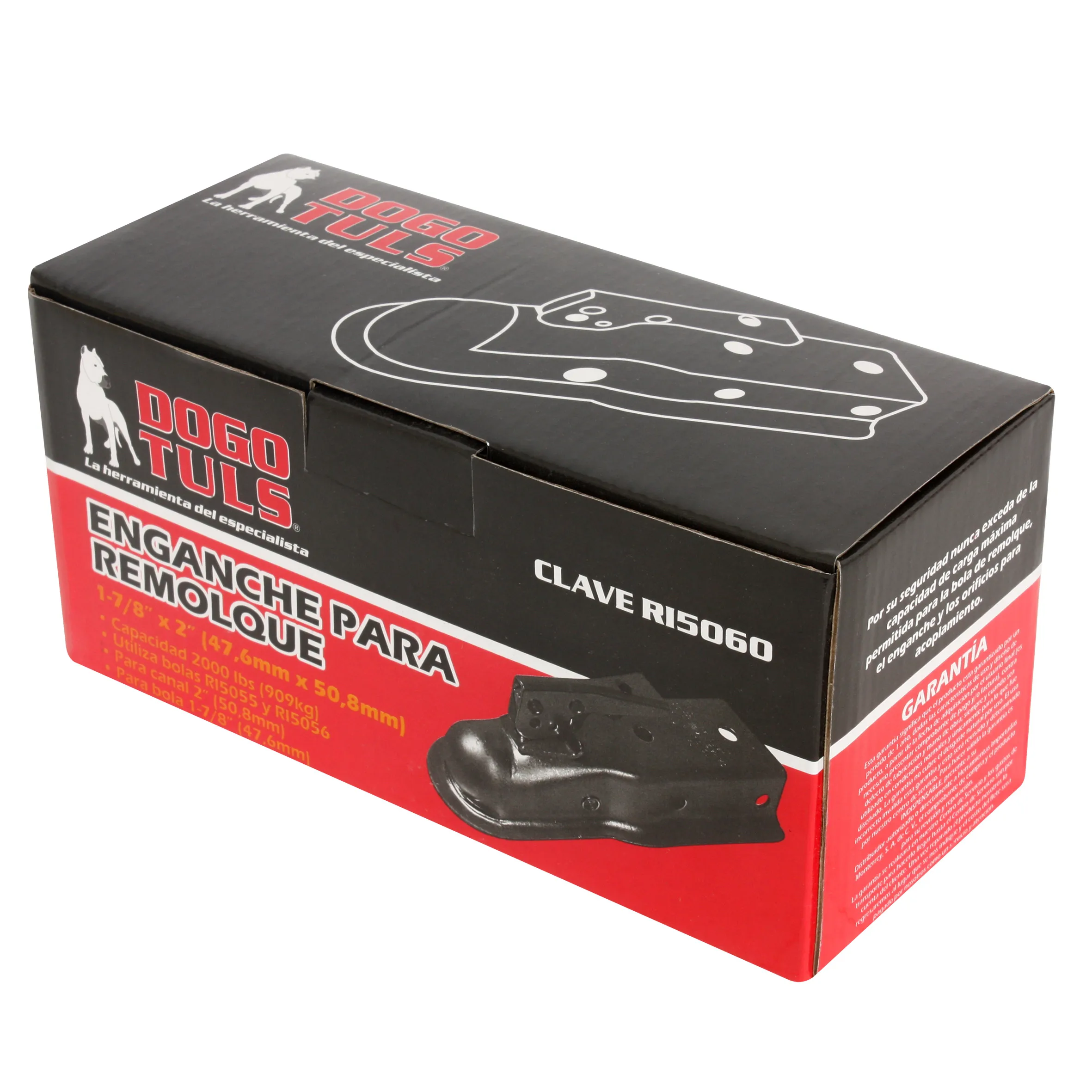 Enganche de Remolque 1-7/8" x 2" 2000 lbs - Imagen 2