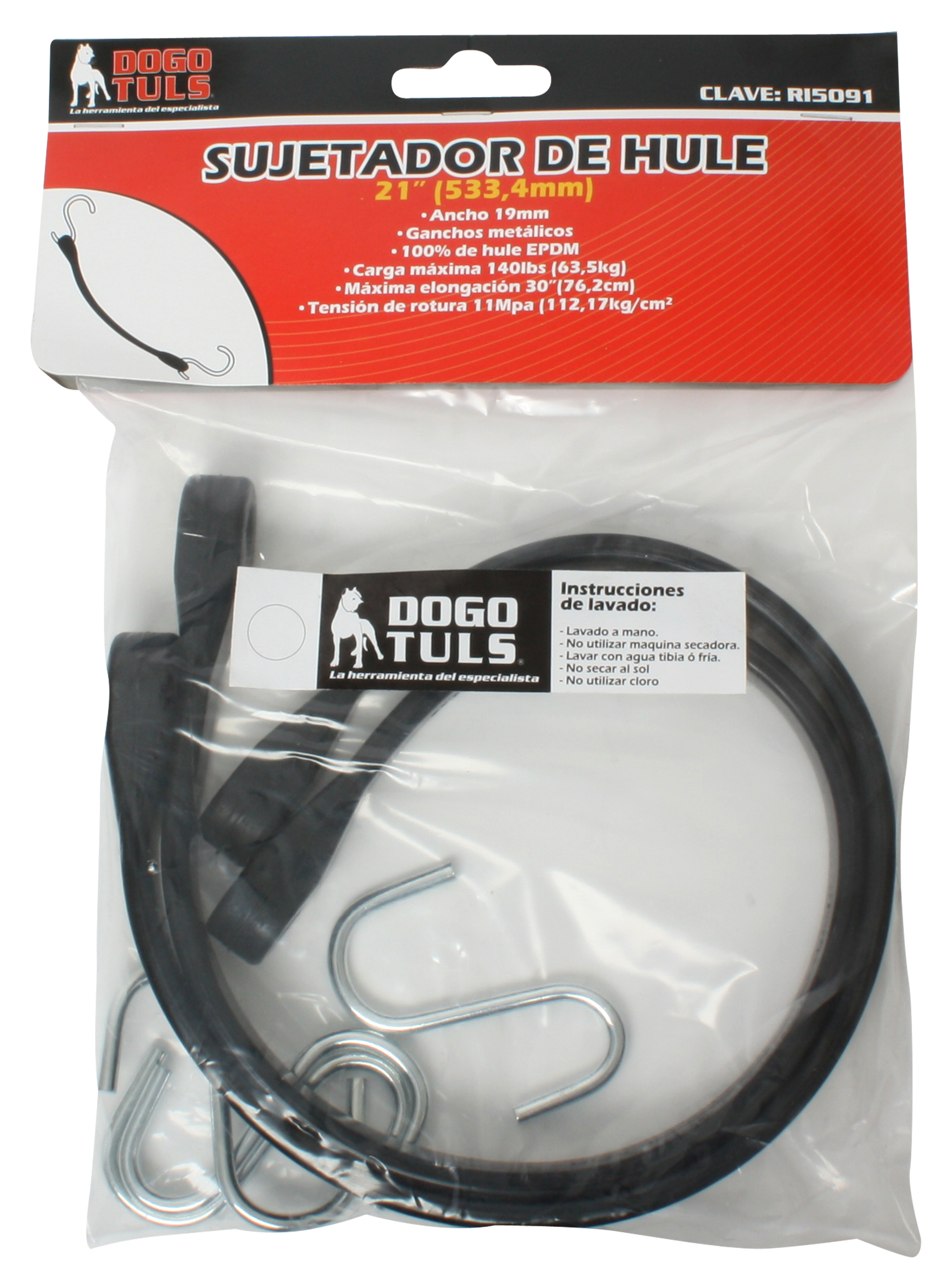 Sujetador de Hule 15" x 19 mm (38 cm) - Imagen 2
