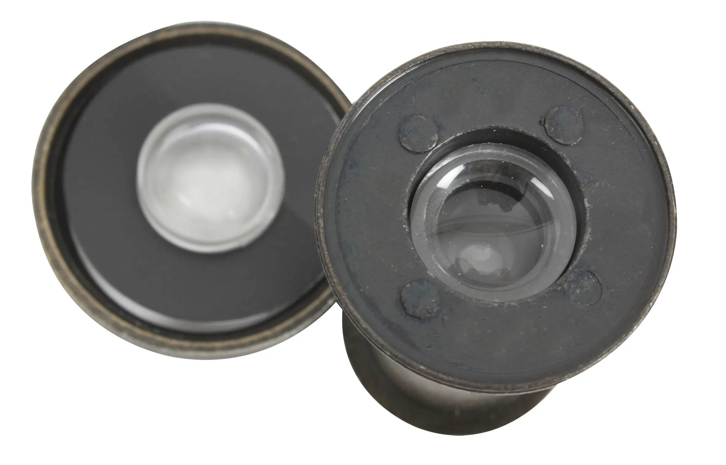 Mirilla de Zinc Cobre Antiguo 180° - Imagen 2