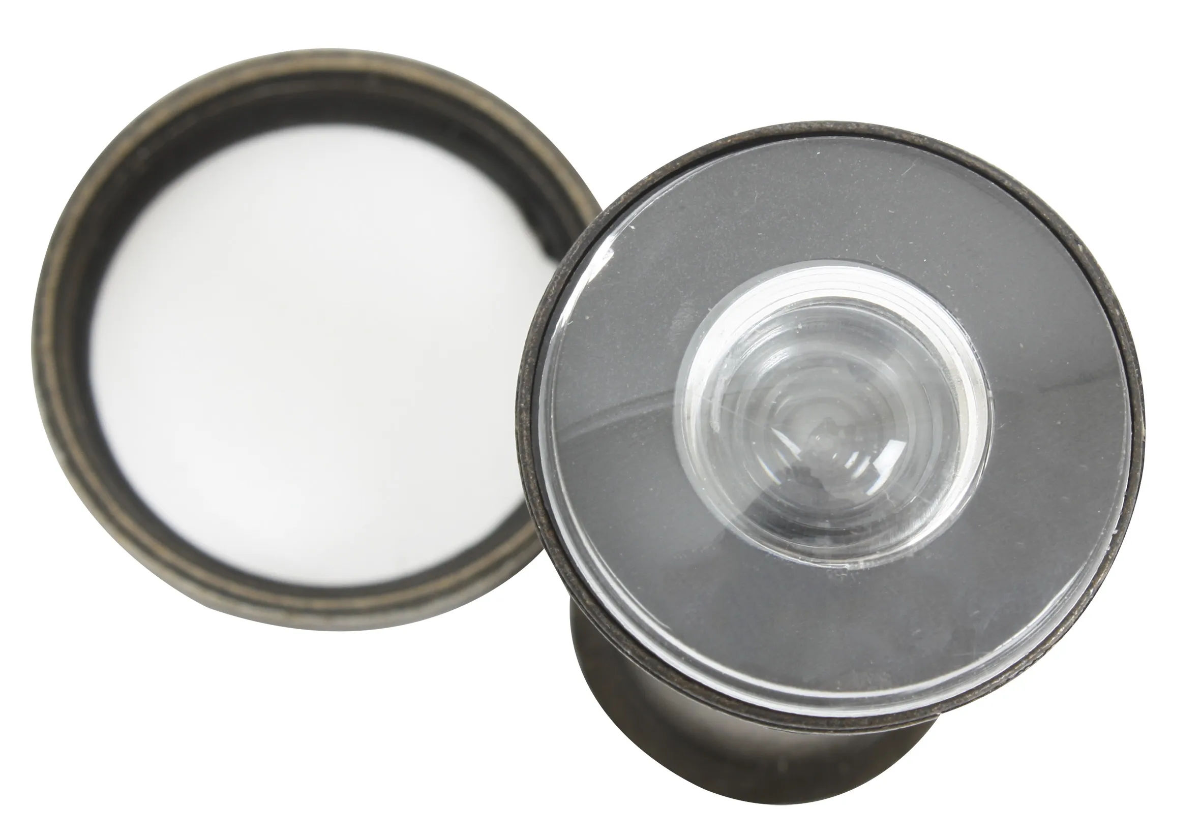 Mirilla de Zinc Cobre Antiguo 180° - Imagen 3