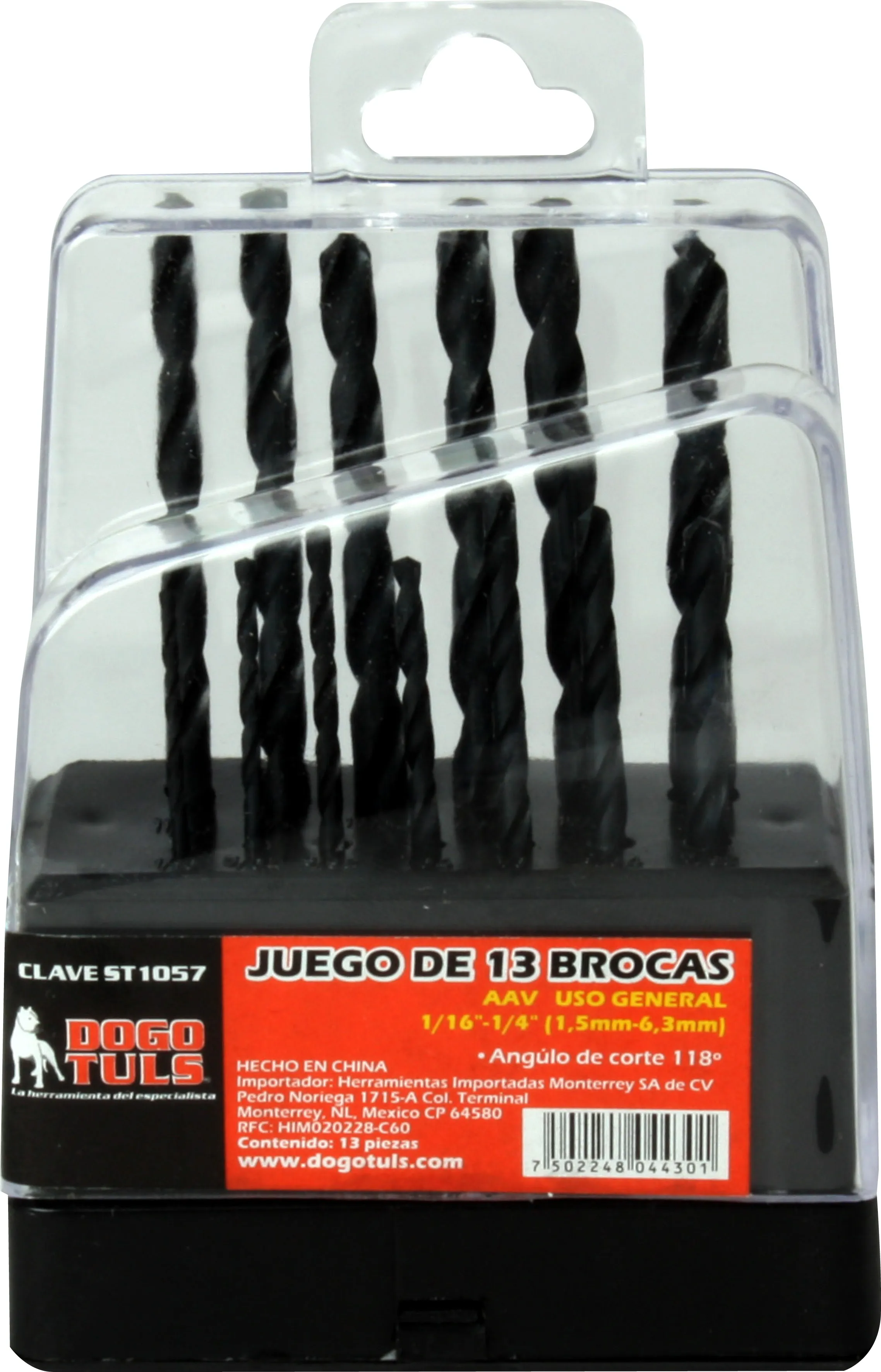 Juego de 13 Brocas Uso General 1/16" - 1/4" - Imagen 2
