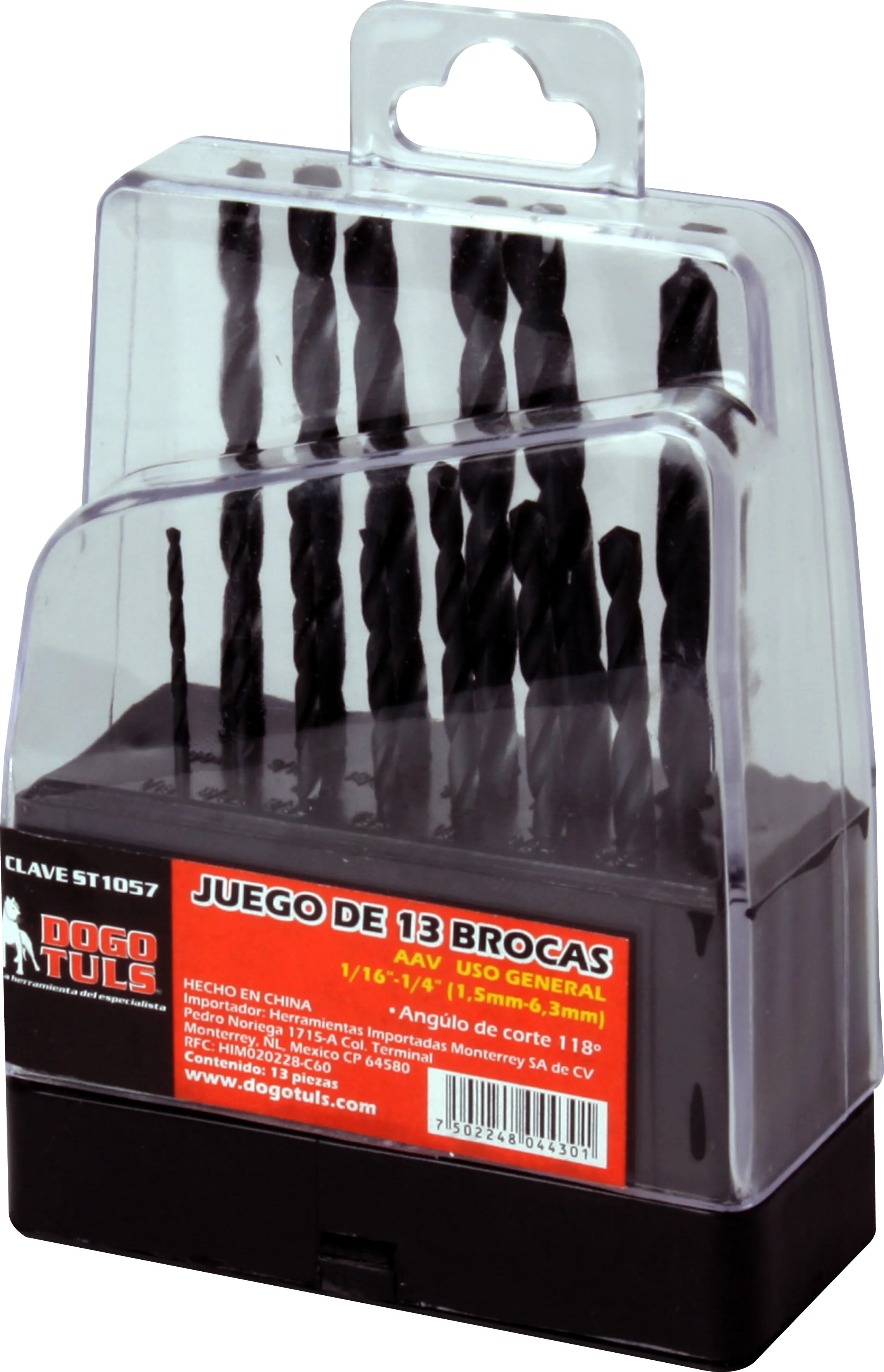 Juego de 13 Brocas Uso General 1/16" - 1/4" - Imagen 4