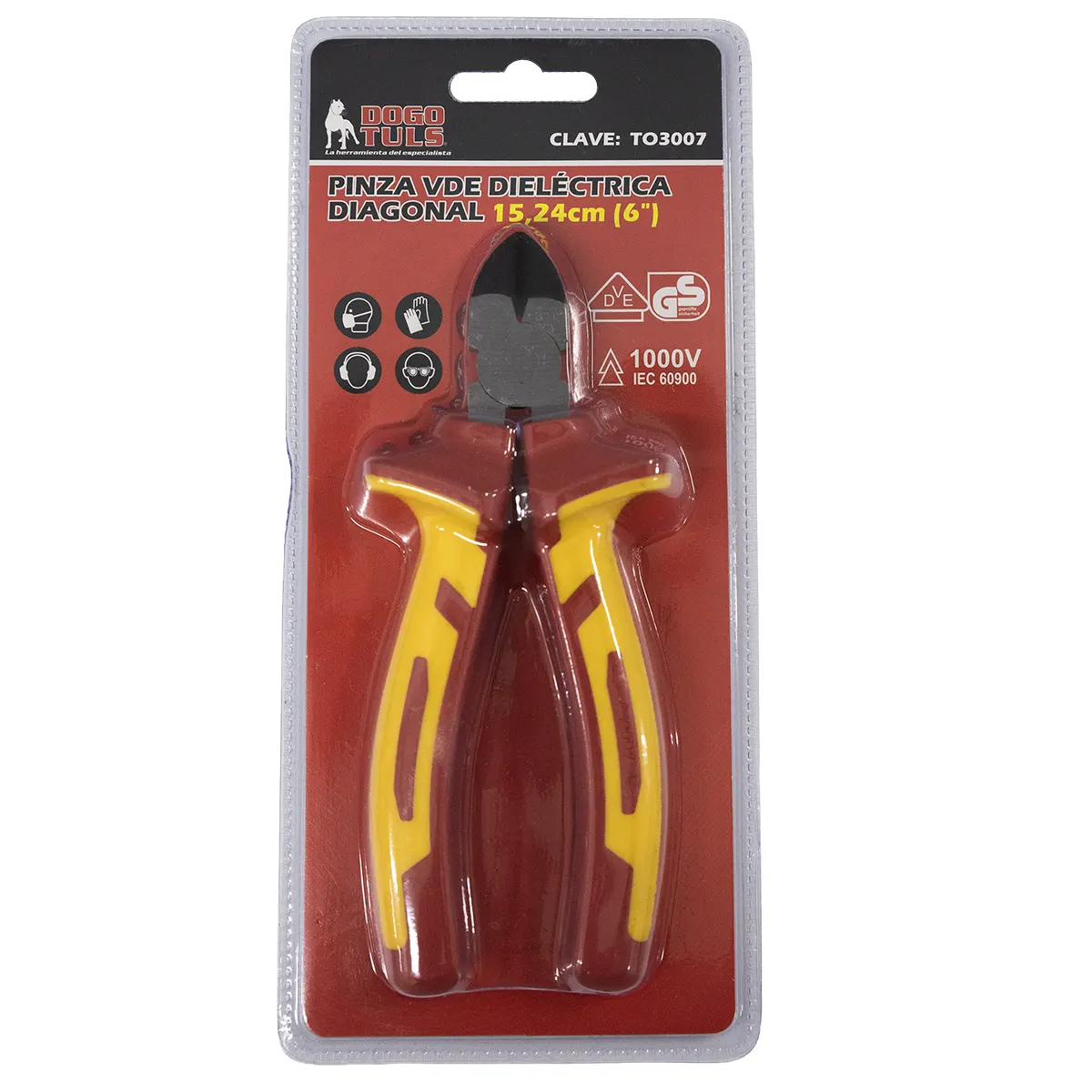 Pinza VDE Dieléctrica 6" Diagonal 1000 V - Imagen 4