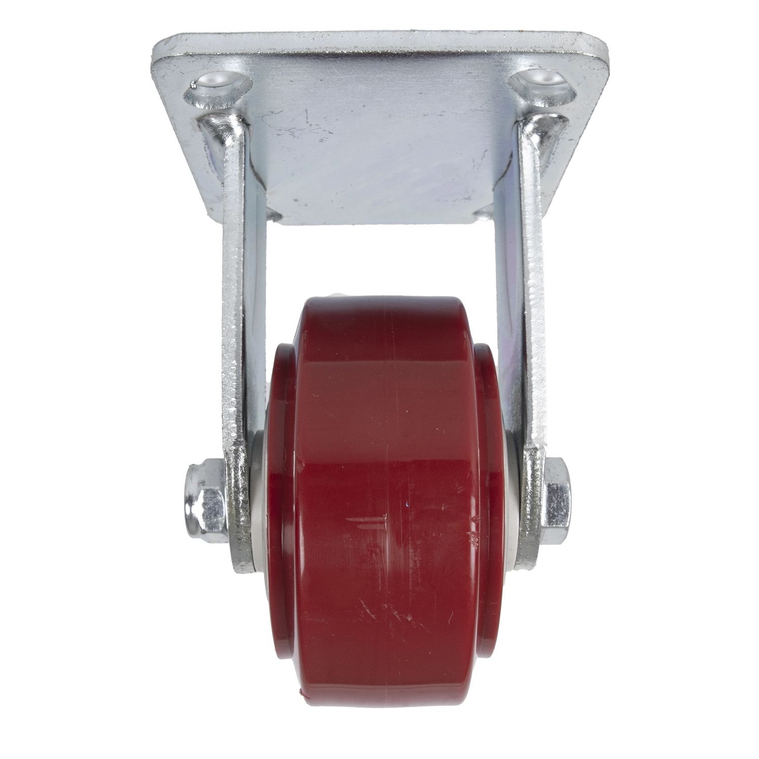 Rodaja de PU Marrón Fija 4" - Imagen 3