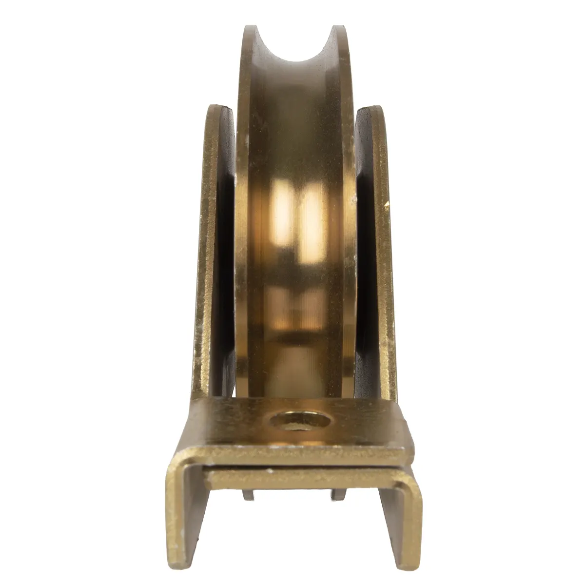 Rueda para Portón de Acero en U con Soporte 100 mm - Imagen 2