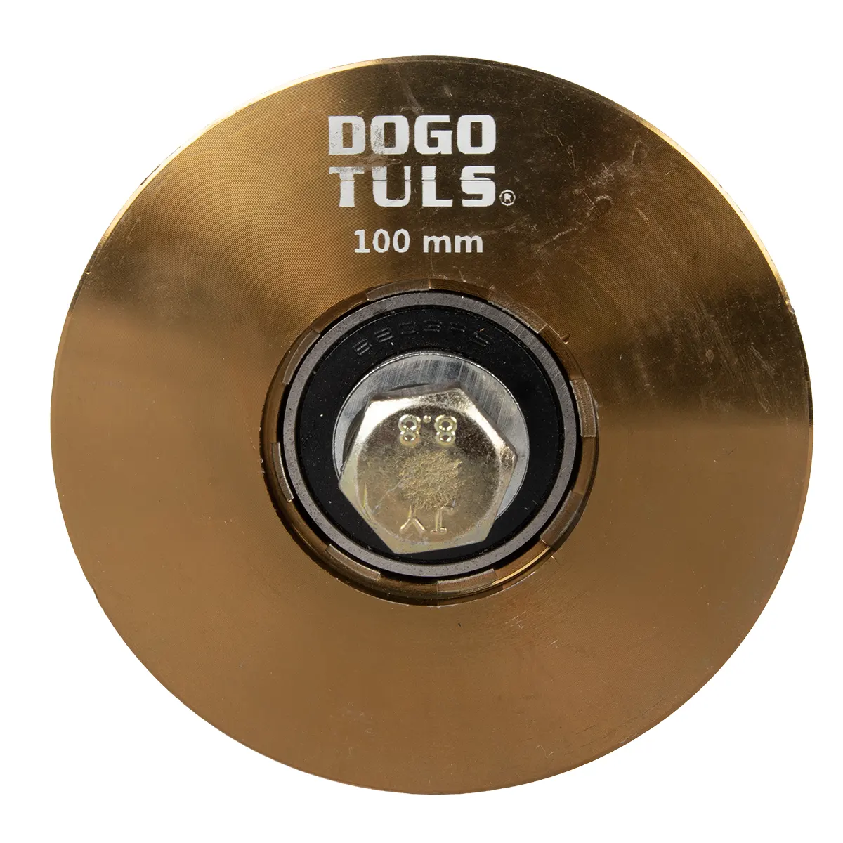 Rueda para Portón de Acero en U con Perno 100 mm - Imagen 2
